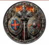 сребърна монета рицар, снимка 4