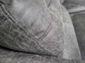 Кафяв ъглов диван от плат La-z-boy с електрически релаксиращ механизъм, снимка 4