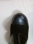 Намаление!!!Черни топли боти на ток,ест кожа, снимка 5