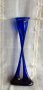 свещник - фигура - син цвят - стъкло, снимка 5