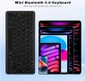 Безжична клавиатура Qulose, акумулаторна мини клавиатура Bluetooth, медийни клавиши, снимка 7