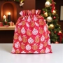 6250 Коледно чувалче за подаръци декоративна текстилна торбичка, 35x30 см, снимка 4