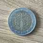 Монета от 2 евро с изместен център, снимка 1