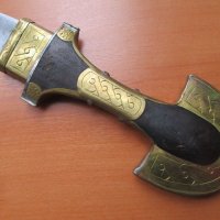 ГОЛЯМА Кумая ханджар джамбия нож османски тип нож за декор възстановки театър, снимка 7 - Антикварни и старинни предмети - 39375167