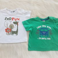 Тениски за бебе 3-6 месеца, снимка 1 - Бебешки блузки - 28802792