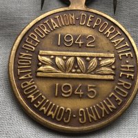 възпоменателен медал за депортацията 1942-1945г. - WWII, снимка 6 - Антикварни и старинни предмети - 40379879