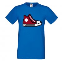 Мъжка тениска 8-bit shoe red, снимка 4 - Тениски - 33028258