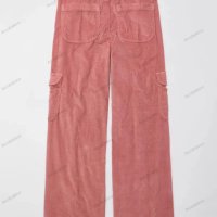 Дамски свободен прав панталон от рипсено кадифе в едноцветен цвят, 5цвята - 024, снимка 10 - Панталони - 43415803