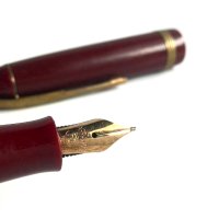 Стара писалка 14к злато писец, снимка 9 - Антикварни и старинни предмети - 43996599