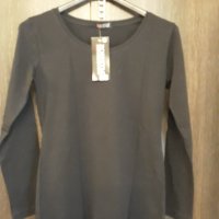 Чисто нова черна блуза дълъг ръкав, с етикета , изчистена , памук+еластан , различни рри, гарваново , снимка 3 - Тениски - 37456693