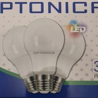 LED крушки Optonica - 3бр/кутия - 4500К 9W, снимка 1 - Крушки - 43676428