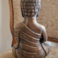 Буда, Будизъм– Масивна фигура, 1.364кг, 23см, снимка 6 - Статуетки - 39759519