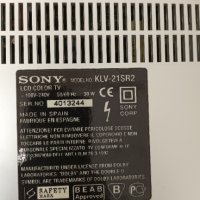 Sony KLV-21SR2 със здрав панел TX54D22VC0CAB, снимка 2 - Части и Платки - 37308488