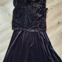 Елегантна черна рокля , снимка 7 - Рокли - 43225801