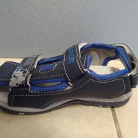 Сини сандали за момче с велкро лепенки, снимка 4 - Детски сандали и чехли - 33288408