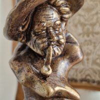 Порцеланов бюст– "Старецът с лулата", снимка 4 - Антикварни и старинни предмети - 43252366