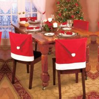 ПРОМО! Коледен празничен калъф за стол Коледни калъфи за столове 2 МОДЕЛА Коледна шапка Дядо Коледа, снимка 2 - Декорация за дома - 43071883