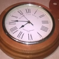 немски дървен часовник-31х5см-внос германия, снимка 7 - Колекции - 26365484