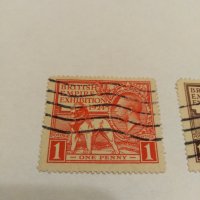 Пощенска марка 2бр-Великобритания 1924, снимка 2 - Филателия - 43336067