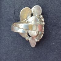 Винтидж / Античен ръчно изработен сребърен пръстен проба H925s "Noway" камък Лапис лазули, снимка 3 - Пръстени - 32484159