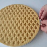 Голям кръг пластмасова форма за тесто на ромбове баклавички десерти пай сладкиш, снимка 2 - Форми - 37959189