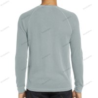 Нова мъжка тениска Henley с кръгло деколте и дълъг ръкав, 6цвята - 024, снимка 4 - Тениски - 39132027
