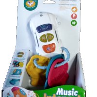 Бебешка кола със звуци и силиконови чесалки за зъби, снимка 1 - Музикални играчки - 38198294
