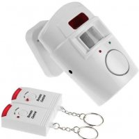 Безжична аларма за сигурност с детектор за движение и две дистанционни управления, снимка 2 - Други стоки за дома - 32736103