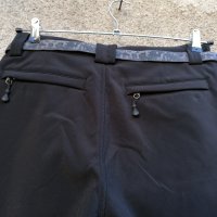 Продавам много плътен зимен черен мъжки софт шел панталон с кръпки на коленете Jack Wolfskin , снимка 11 - Панталони - 43019460