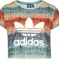Adidas Menire Cropped Logo,Multicolor - страхотна дамска тениска, снимка 1 - Тениски - 32831012