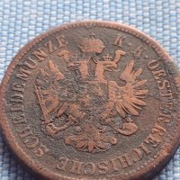 Рядка монета 4 кройцера 1861г. Франц Йозеф Австрийска империя 30402, снимка 6 - Нумизматика и бонистика - 42983797