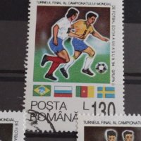 Пощенски марки чиста комплектна серия Футбол 1994г. Румъния за колекция - 22548, снимка 4 - Филателия - 36639694