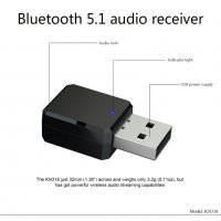 Блутут 5.1 Handsfree аудио донгъл USB/AUX приемник за автомобил, снимка 5 - Аксесоари и консумативи - 32735643