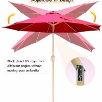 Плажен чадър / Градински Чадър с чупещо се рамо F900A02, снимка 3 - Градински мебели, декорация  - 38931990