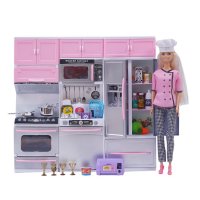 Кукла Барби с кухня, снимка 1 - Кукли - 43356096