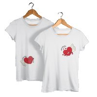 Тениски за двойка I Love you, снимка 2 - Романтични подаръци - 43822451