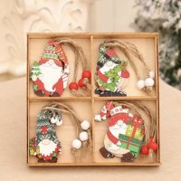 Коледна украса от дърво, снимка 1 - Коледни подаръци - 43415657