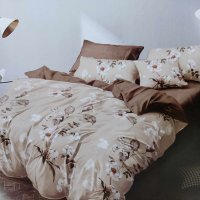 👉 Луксозен двулицев спален комплект от сатениран памук , снимка 3 - Спално бельо - 43429069