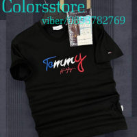 Черна мъжка тениска  Tommy Hilfiger код VL68, снимка 1 - Тениски - 40359736