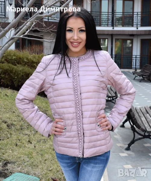 дамско яке с перли, снимка 1