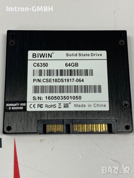  SSD (C6350 ) BIWIN 64GB  CSE25DS1825-064, снимка 1