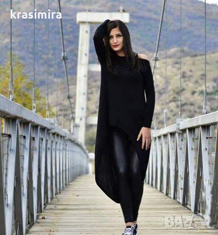 нова дълга туника с падащ гръб -размери М,Л, снимка 1