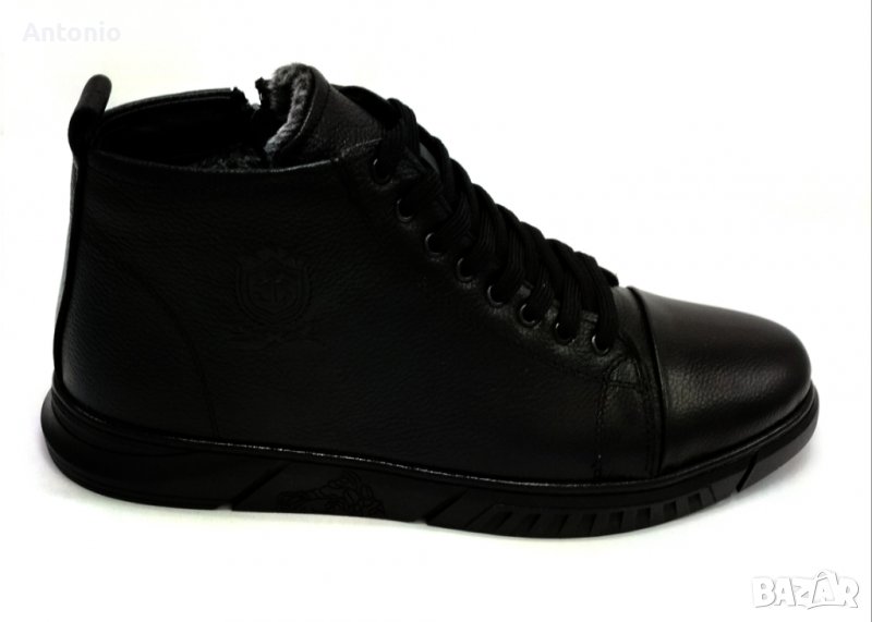 Мъжка бота 1277 в черно, снимка 1