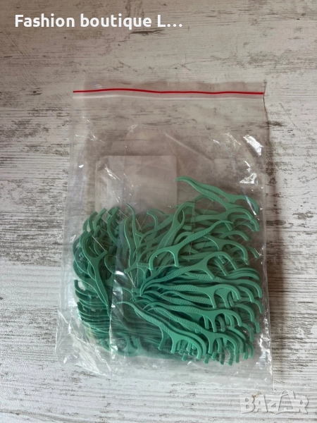 Нови 100 броя клечки за зъби с конец за зъби ❤️, снимка 1