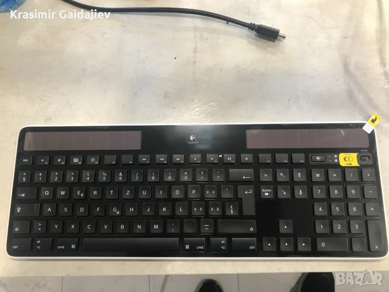 Logitech Solar Wireless Keyboard K750 Клавиатура, снимка 1