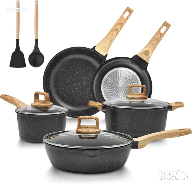 BLAZANT комплект тенджери и тигани с незалепващо покритие, 10 части, снимка 1