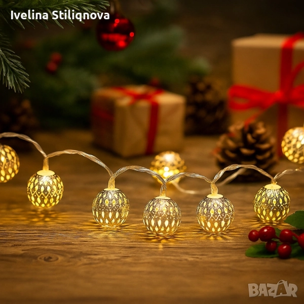 Коледни лампички – метални фигурки SD32, снимка 1