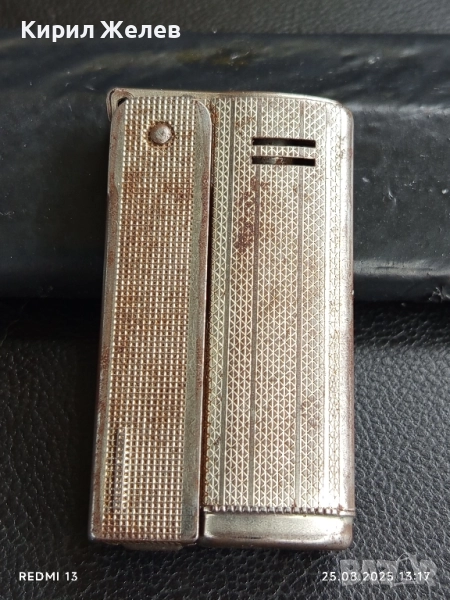 Винтидж ретро бензинова запалка IMCO AUSTRIA рядка работи за КОЛЕКЦИОНЕРИ 51037, снимка 1