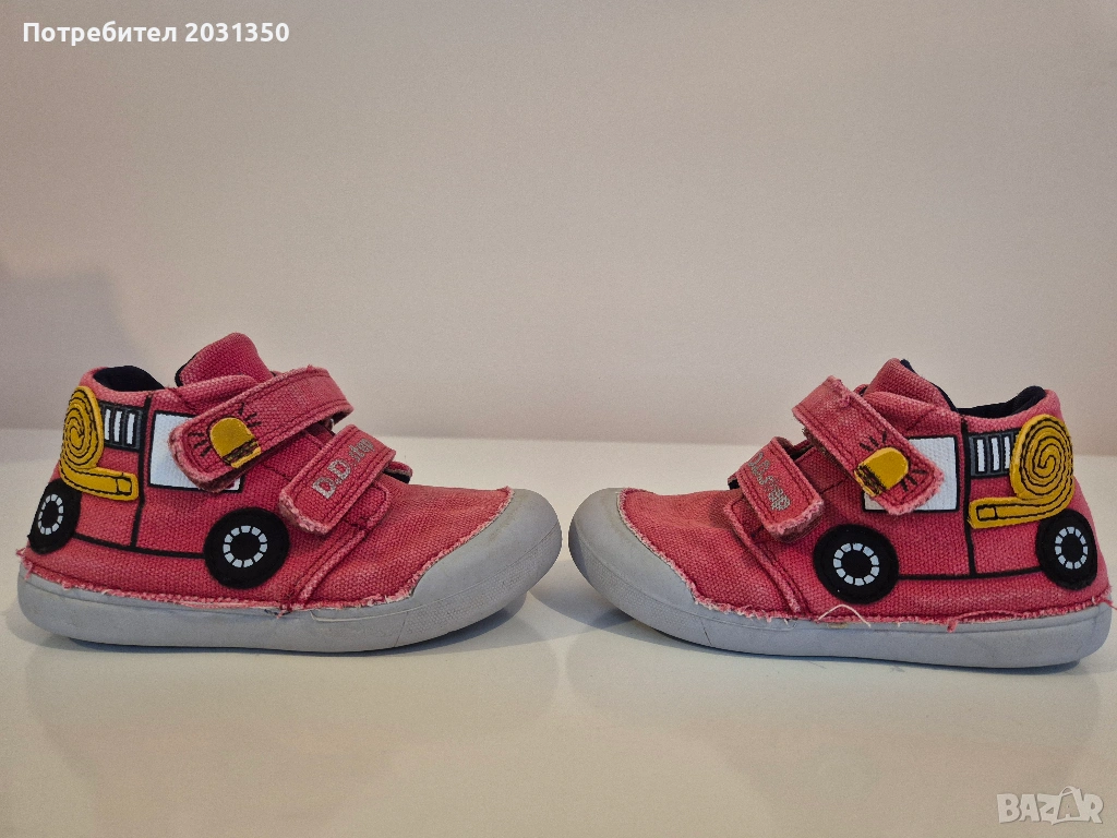 текстилни маратонки D.D.Step-№ 23 червени, снимка 1