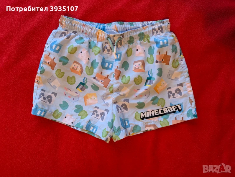 Детски бански за момче Майнкрафт, снимка 1